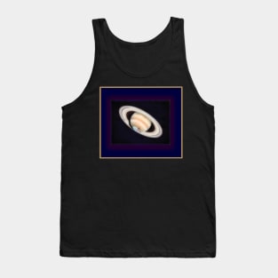 Saturn: an Astronomical Watercolor Tank Top